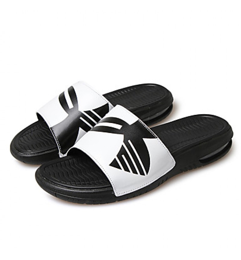 Men's Slippers Casual/Beach/Home Fashion Synthetic Leather Slip-on Shoes Slide Sandals 39-44  