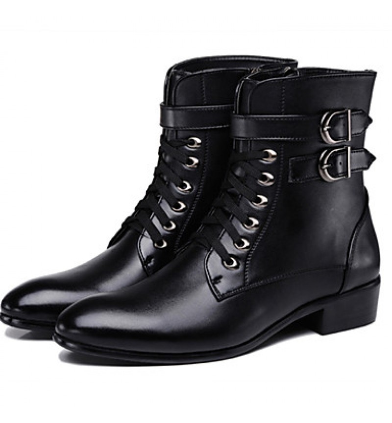 Shoes Office  Career / Party  Evening / Casual Synthetic Boots Black  