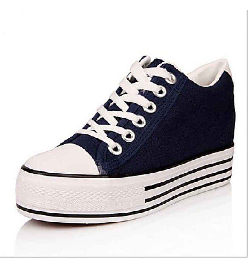 Women's Shoes Preppy Style Canvas Platform Comfort / Round Toe Fashion Sneakers Outdoor / Athletic / Casual