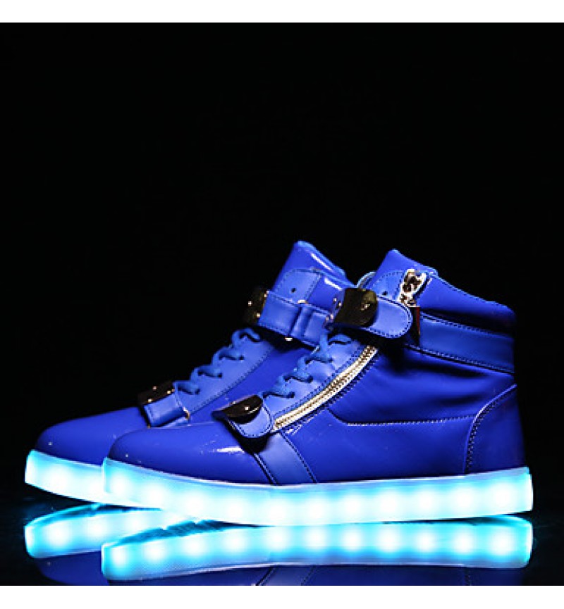 LED Shoes USB Charging Luminous Shoes Women's Casual Shoes Fashion Sneakers Black / Blue / Red / White