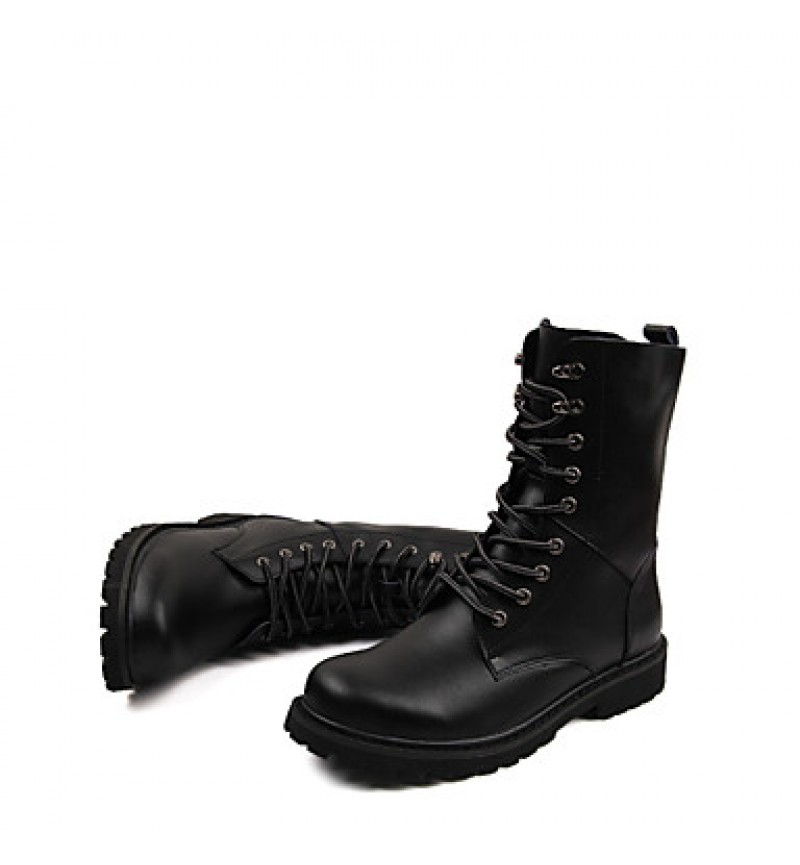 Shoes Outdoor / Athletic / Casual Leather Boots Black / Brown  