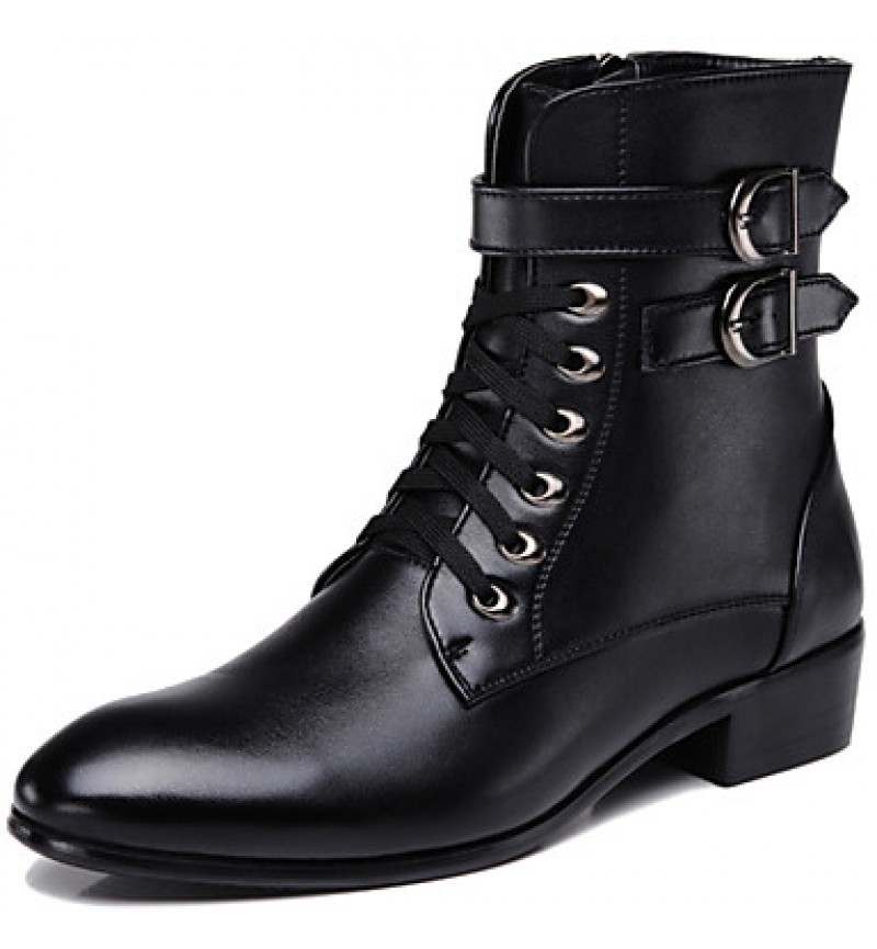 Shoes Office  Career / Party  Evening / Casual Synthetic Boots Black  