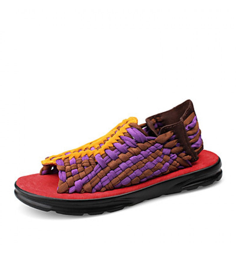 Men's Shoes  Casual Microfibre Sandals Slippers Beach Shoes Black / Purple / Gray  