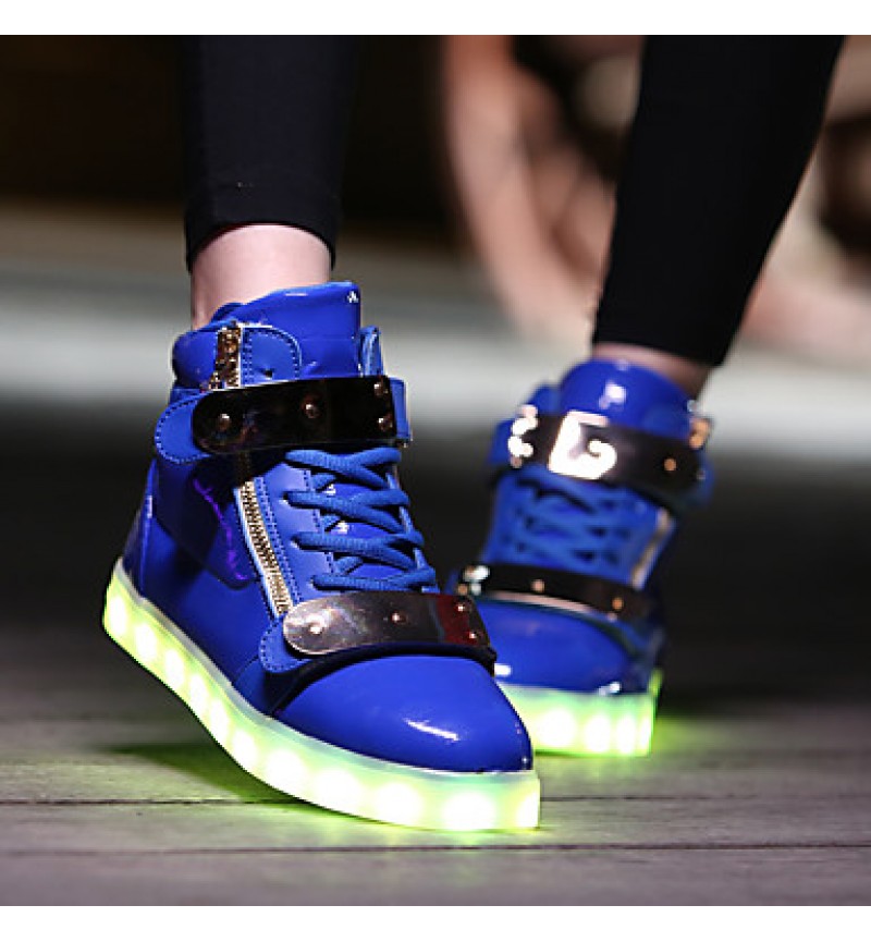 LED Shoes USB Charging Luminous Shoes Women's Casual Shoes Fashion Sneakers Black / Blue / Red / White