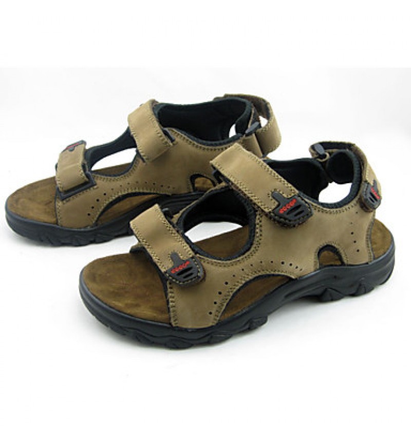 Men's Shoes Outdoor / Casual Nappa Leather / Leatherette Sandals Brown / Khaki  