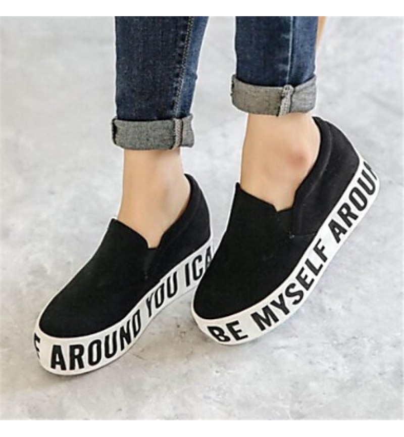 Women's Shoes Fabric Low Heel Round Toe Fashion Sneakers Casual More Colors available