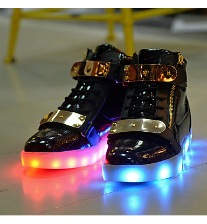 LED Shoes USB Charging Luminous Shoes Women's Casual Shoes Fashion Sneakers Black / Blue / Red / White