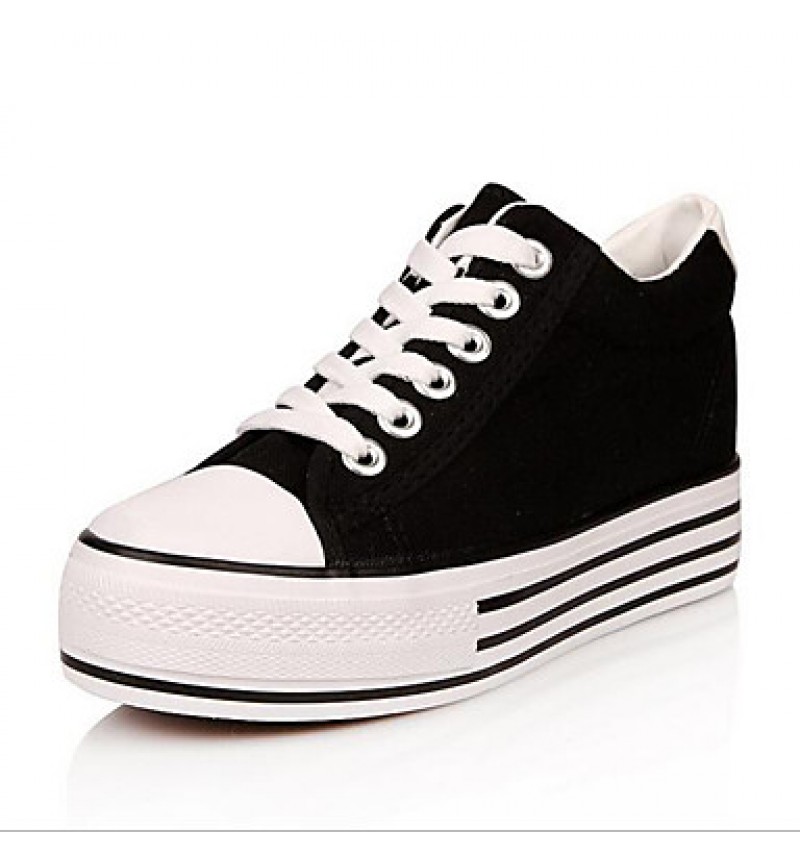 Women's Shoes Preppy Style Canvas Platform Comfort / Round Toe Fashion Sneakers Outdoor / Athletic / Casual