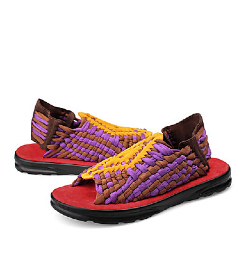 Men's Shoes  Casual Microfibre Sandals Slippers Beach Shoes Black / Purple / Gray  