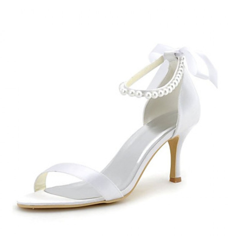 Women's Wedding Shoes Heels / Peep Toe / Pointed Toe Sandals Wedding / Party & Evening / Dress White