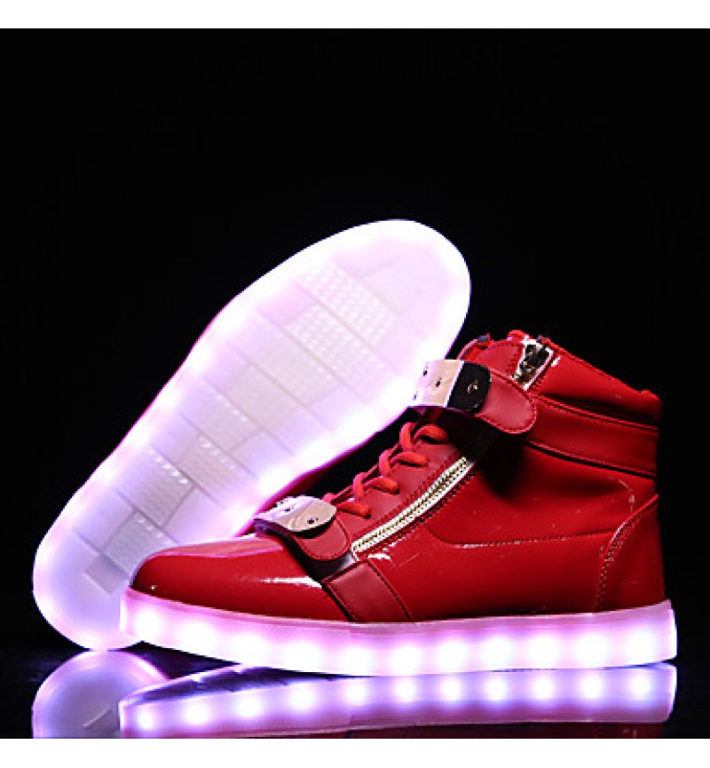 LED Shoes USB Charging Luminous Shoes Women's Casual Shoes Fashion Sneakers Black / Blue / Red / White