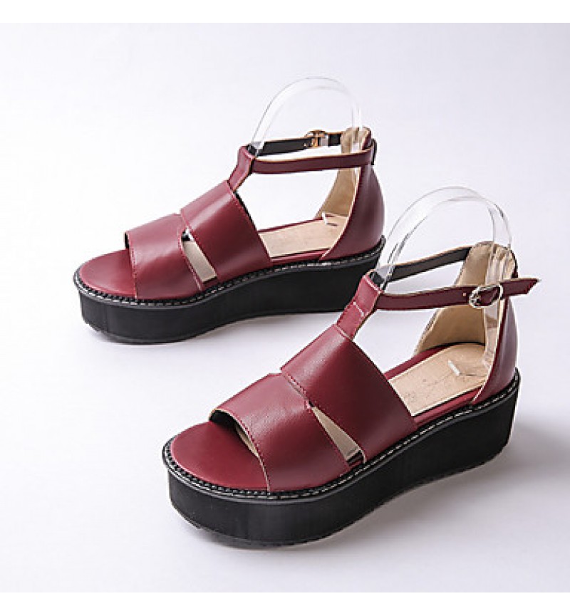 Women's ShoesPlatform Platform / / Creepers Sandals Outdoor / Dress / Casual Black / Red / White