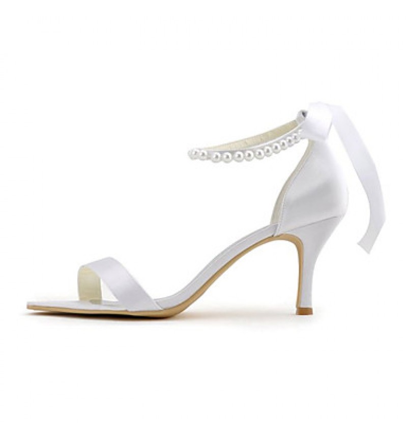 Women's Wedding Shoes Heels / Peep Toe / Pointed Toe Sandals Wedding / Party & Evening / Dress White