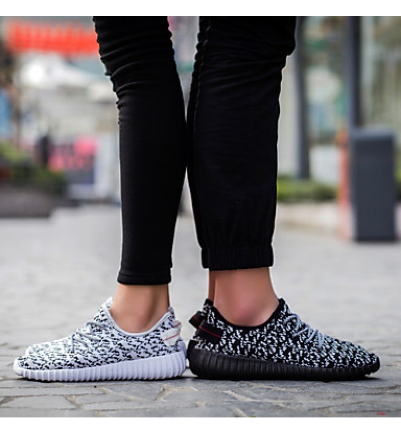 Running Women's/Men's/Lovers' Canvas Platform Platform / Creepers / Comfort Athletic Shoes Outdoor / Athletic / Casual Black