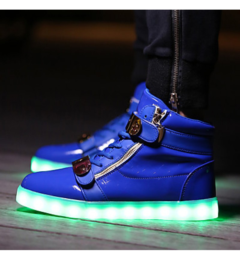 LED Shoes USB Charging Luminous Shoes Women's Casual Shoes Fashion Sneakers Black / Blue / Red / White