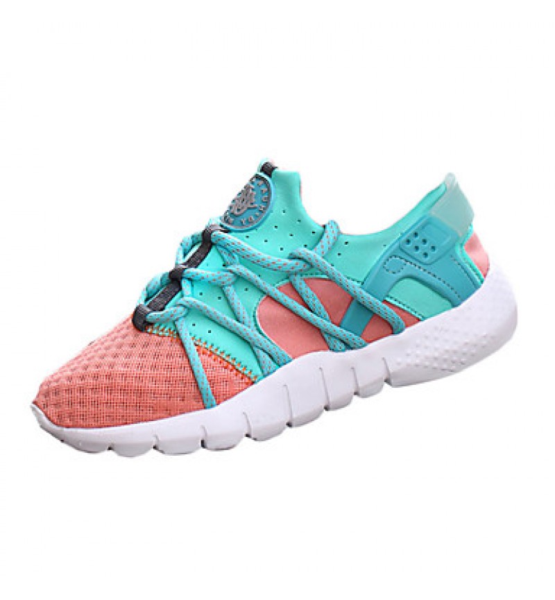 Women's Shoes Tulle Flat Heel Comfort Fashion Sneakers Athletic Blue / Pink / Gray / Orange