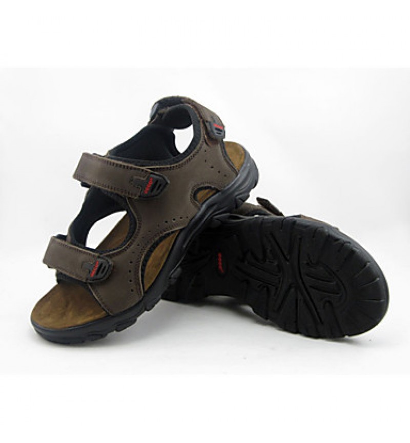 Men's Shoes Outdoor / Casual Nappa Leather / Leatherette Sandals Brown / Khaki  