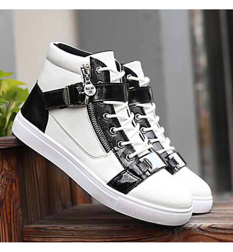 High Help Canvas Fashion Boots Zipper Comfortable Flats  