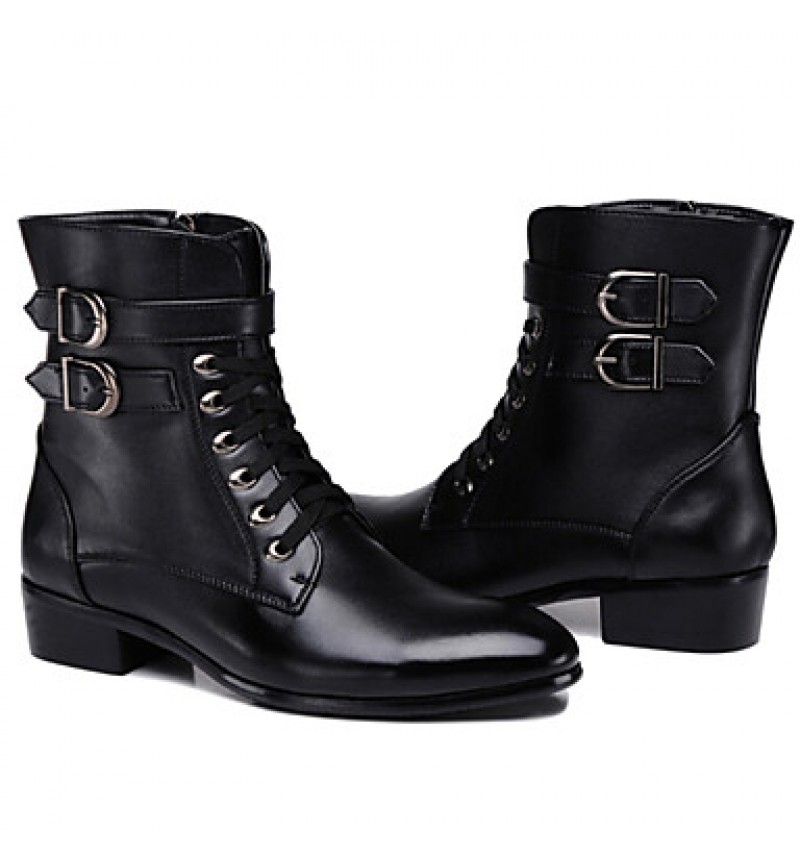 Shoes Office  Career / Party  Evening / Casual Synthetic Boots Black  